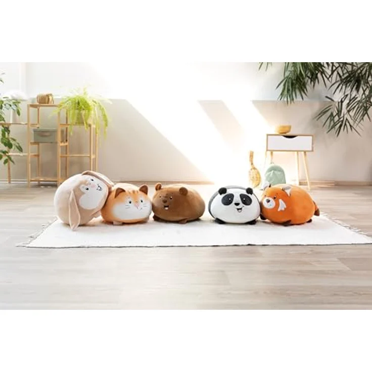 NICI Kuscheltier Chill Katze 30x34cm - beige - Stofftier aus weichem Plüsch, niedliches Plüschtier zum Kuscheln und Spielen, für Kinder & Erwachsene, tolle Geschenkidee | 61692 – Bild 5