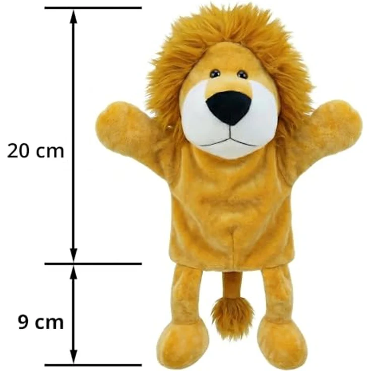 LOMTRATS Handpuppen für Kinder, Tierfamilienset mit Wolf, Tiger, Löwe und Affe, 30 cm, ideal für Geschichtenerzählen und Vorschule – Bild 5