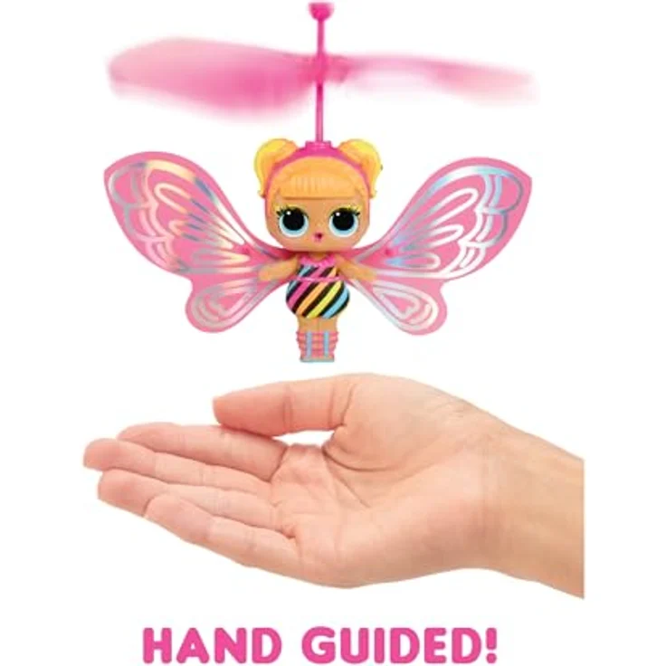 LOL Surprise Magic Flyers - Flutter Star - Handgesteuerte fliegende Puppe - Sammlerpuppe mit Touch-Flasche zum Auspacken - Ideal für Mädchen ab 6 Jahren – Bild 4