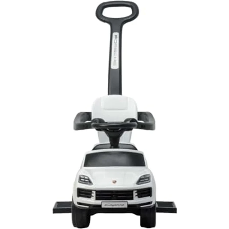 Milly Mally Porsche Cayenne Rutschauto mit Gehstock, Kunststoff, Weiß – Bild 2