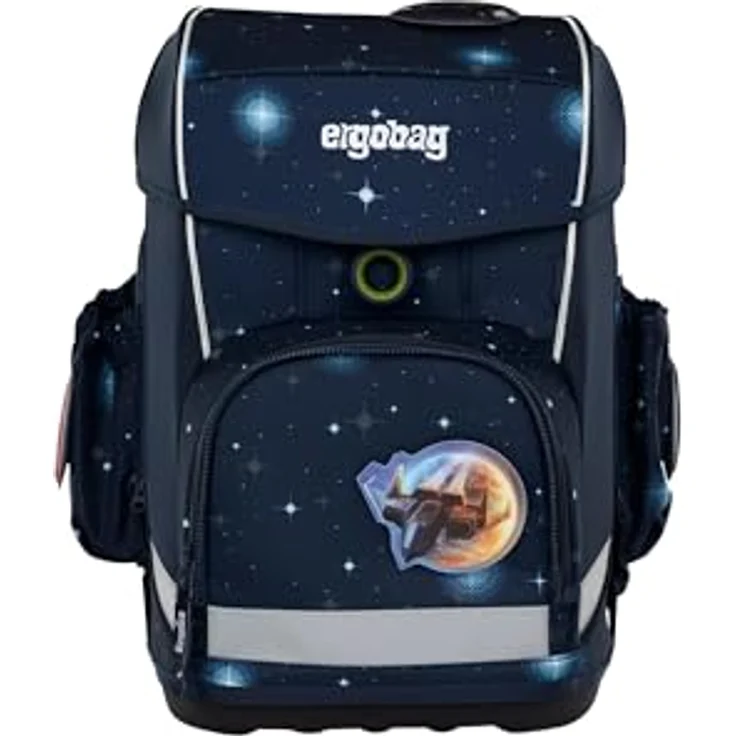 ergobag cubo light Set ergonomischer Schulrucksack, extra leicht, Set 5-teilig, 780 g, nachhaltig recycelte PET-Flaschen, blau – Bild 2