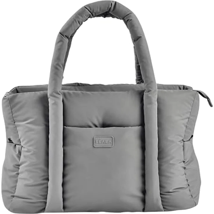BÉABA, Wickeltasche Bebe, Ultra praktisch, 10 Innen- und Außentaschen, integrierte Kinderwagenbefestigung, herausnehmbare Wickelunterlage, Kühltasche, Tasche Paris Puffy, Eisbraun – Bild 1
