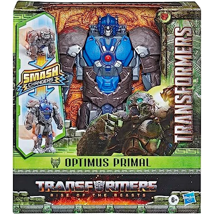 Transformers Smash Changer Optimus Primal Figur, 22,5 cm, 2 Modi, verwandelbar von Gorilla zu Roboter, für Kinder ab 6 Jahren – Bild 2