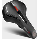 WITTKOP Fahrradsattel mit innovativem Medicus Konzept und extra Gel Polsterung I bequemer Fahrrad Sattel für Damen & Herren I Büchel Twin | MTB Trekkingsattel City Fahrradsattel