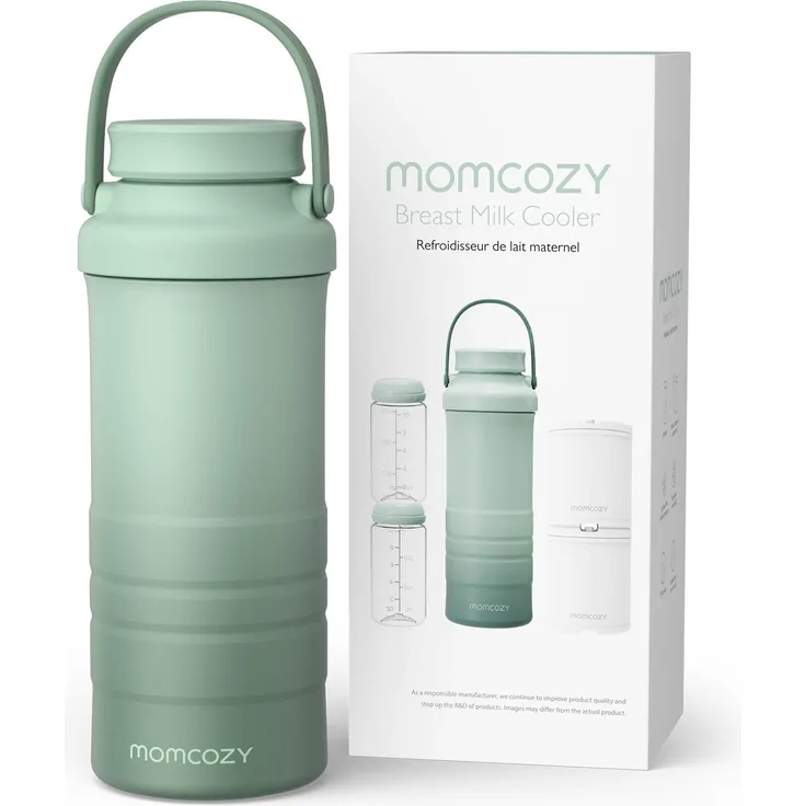 Momcozy Babynahrungsbehälter Portable Breast Milk Cooler, hält Muttermilch über 24 Stunden frisch, innovatives Kühlsystem ohne Kühlakkus
