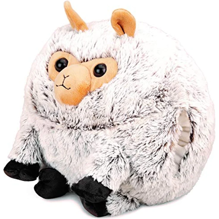 COZY NOXXIEZ Kuschelige Plüsch Kinder Handwärmer - Kuscheltier, Stofftier, Kopfkissen als Flauschiges Wärmekissen Plüschtier für Bett, Auto und Zuhause (Alpaka) – Bild 1