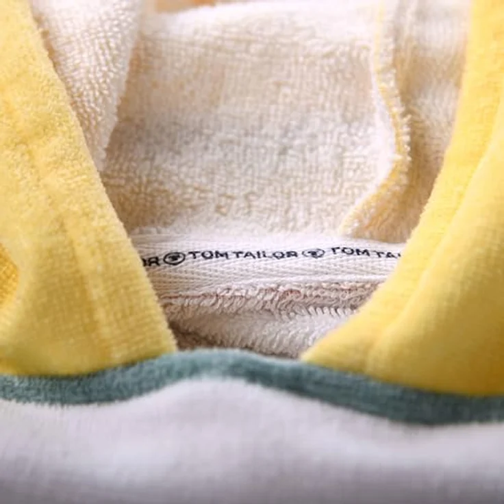 TOM TAILOR Junior Poncho COLORED STRIPES, 60x120 cm, 100% Baumwolle/Frottier, Bunt (Multi Color), ideal für Sport und Freizeit, mit Bauchtasche – Bild 3