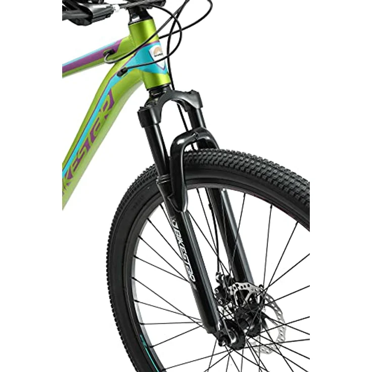 BIKESTAR Hardtail Aluminium Mountainbike Shimano 21 Gang Schaltung, Scheibenbremse 29 Zoll Reifen | 17 Zoll Rahmen Alu MTB | Grün Blau – Bild 4