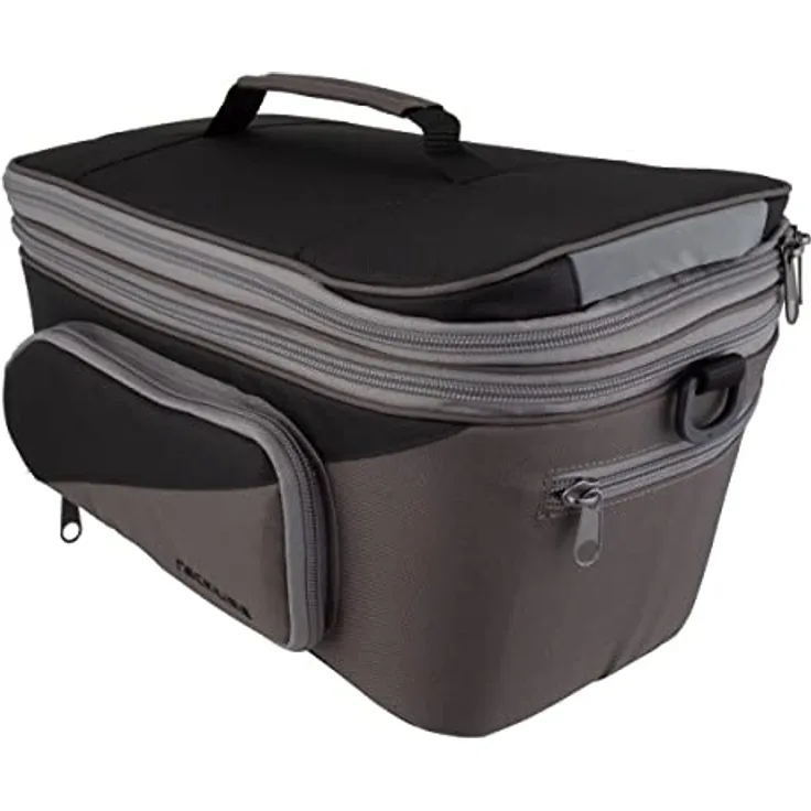 Racktime Unisex – Erwachsene System Talis Plus 2.0 Gepäckträgertaschen, Schwarz/Grau, One Size, 0900-201, Einheitsgröße