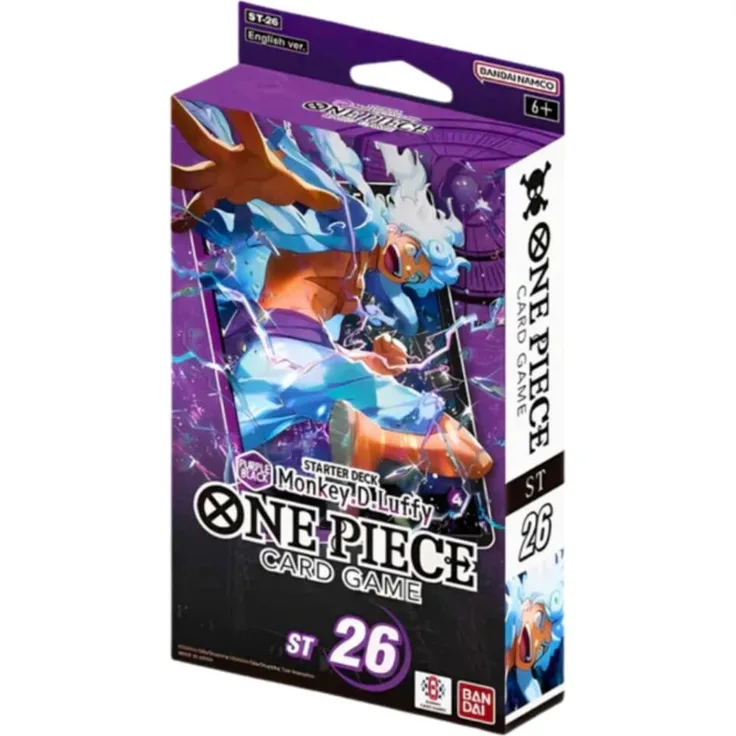 Bandai One Piece Card Game ST26 Monkey.D.Luffy Starter Deck, 51 Karten, PURPLE BLACK, Englisch