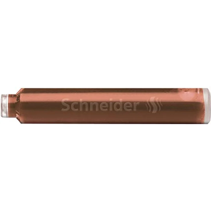 SCHNEIDER Füllhalter Tintenpatrone Standard Pastell, Ausführung: 6er Schachtel, Farbe: Cognac – Bild 3