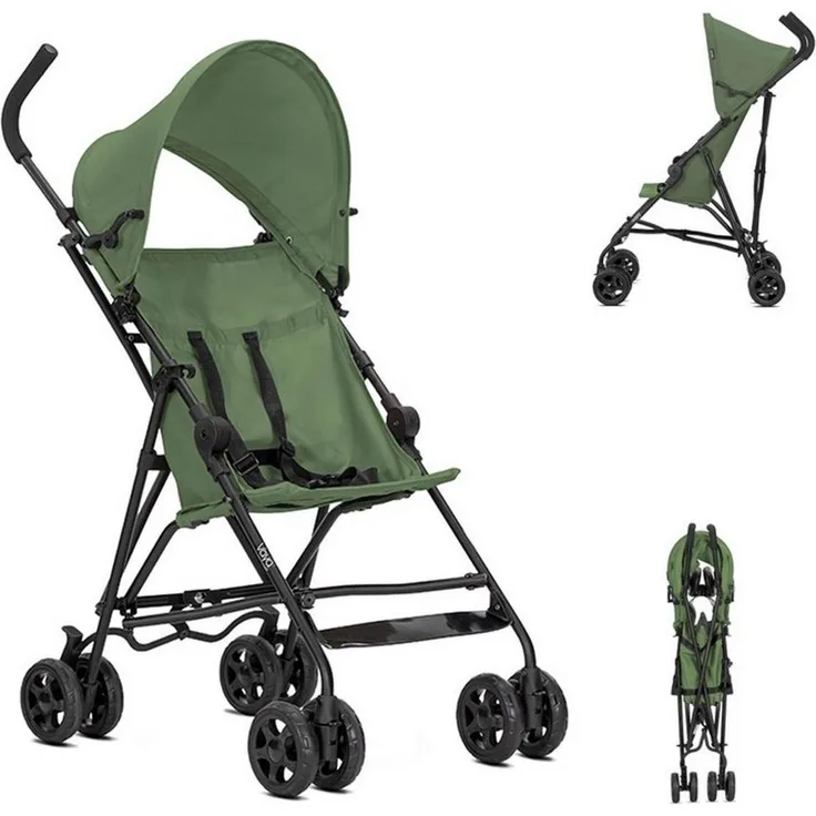 Lorelli Kinder-Buggy Vaya, verstellbares Sonnendach, klappbar, 5-Punkt-Sicherheitsgurt, Fußstütze, für Kinder ab 6 Monaten bis 15 kg