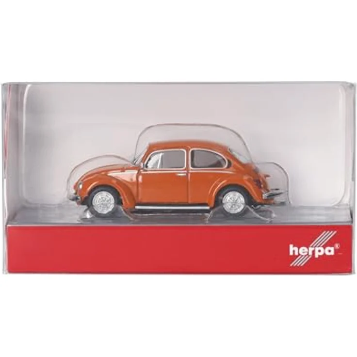 Herpa 421096-002 H0 PKW Modell Volkswagen Käfer 1303, detailgetreu, leuchtorange, 1:100 Maßstab – Bild 4
