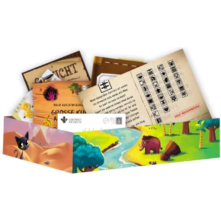 Asmodee Unlock! Kids: Geschichten aus der Vergangenheit, Kinderspiel, Rätselspiel, 1-4 Spieler, Ab 6+ Jahren, 20 Minuten, Deutsch, Mehrfarbig, Bunt - Brettspiel – Bild 5