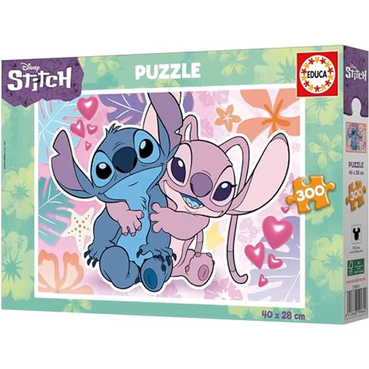 Educa KinderPuzzle 300 Teile | Disney Stitch, 40 x 28 cm, empfohlen für Kinder ab 8 Jahren – Bild 4
