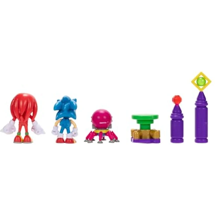 Sonic The Hedgehog Actionfigur 6,3 cm mit Gelenkpunkten und Zubehör im Oil Ocean Diorama, klassischer Oktus, von JAKKS Pacific – Bild 5