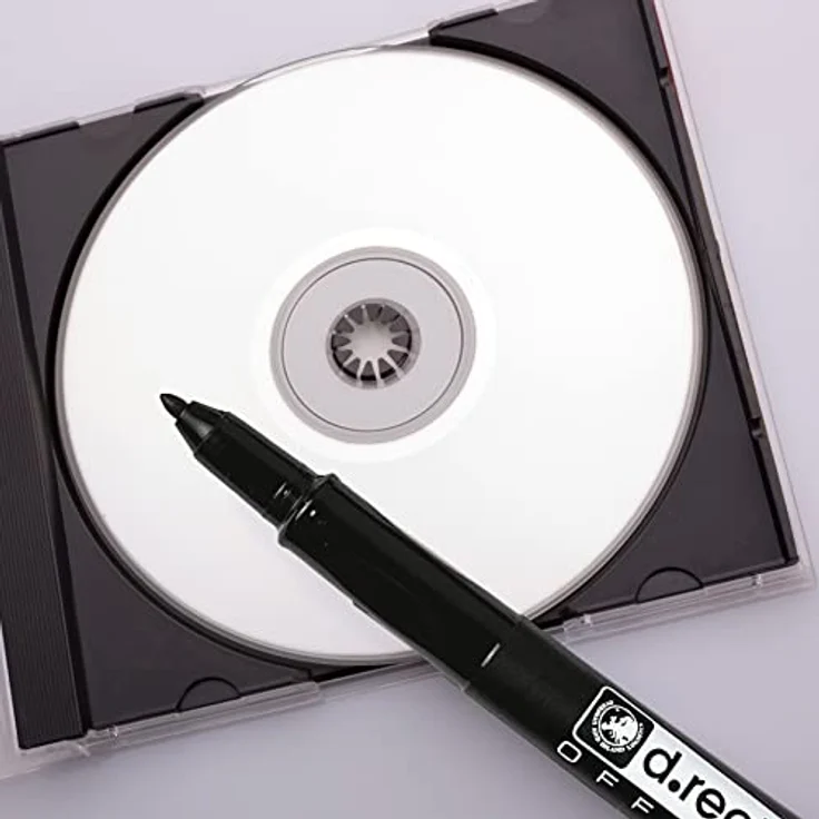 D.RECT - CD/DVD Marker Stift | Satz von 4 Farben | 1.0 mm | Permanentstift | Ideal für Glas, Kunststoff und Folie| Sehr Universell – Bild 2