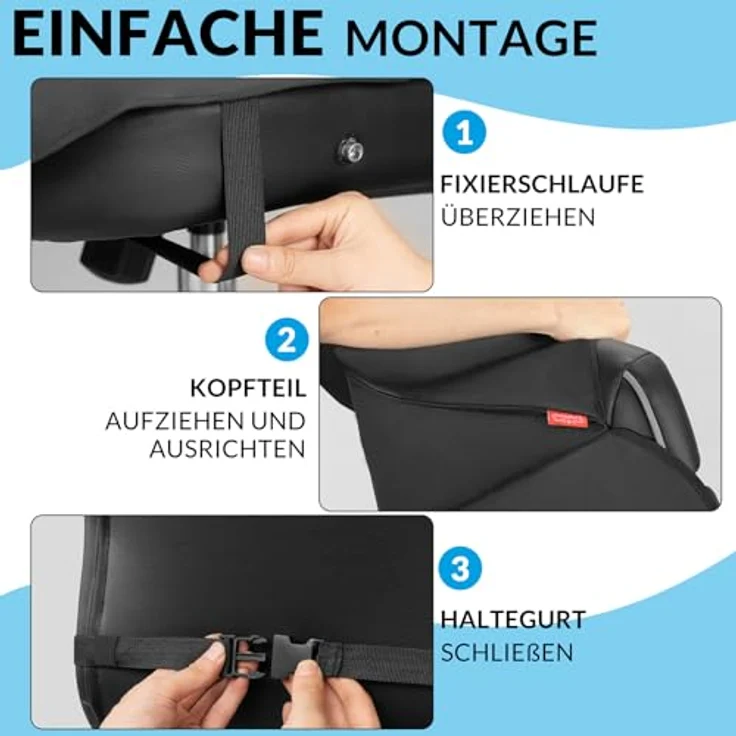 Kingsleeve Sitzschoner Universal Wasserabweisend Pflegeleicht 600D Oxford Atmungsaktiv Schonbezug Autositzbezug Werkstattschoner Auto Vordersitze – Bild 5