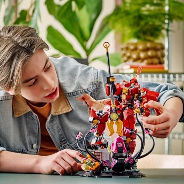LEGO Ninjago 71846 Der Feuerritter-Mech Bausatz, interaktives Modell mit 996 Teilen und 2 Minifiguren, mehrfarbig – Bild 6