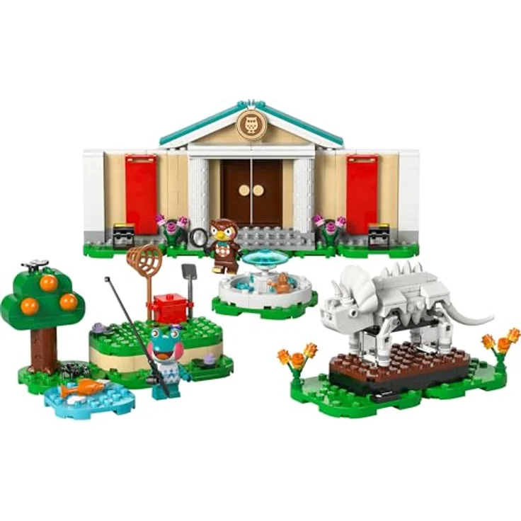 LEGO Animal Crossing Eugens Museumssammlung (77056), Bauset mit Minifiguren, Triceratops-Fossil und anpassbarem Museum, für Kinder ab 7 Jahren – Bild 2