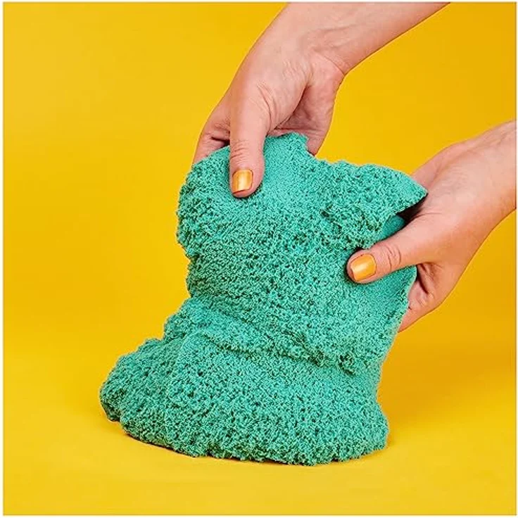 Kinetic Sand Schimmersand Petrol, 907 g - blaugrüner Glitzersand für Indoor-Sandspiel aus Schweden, ab 3 Jahren - Preisvergleich – Bild 4