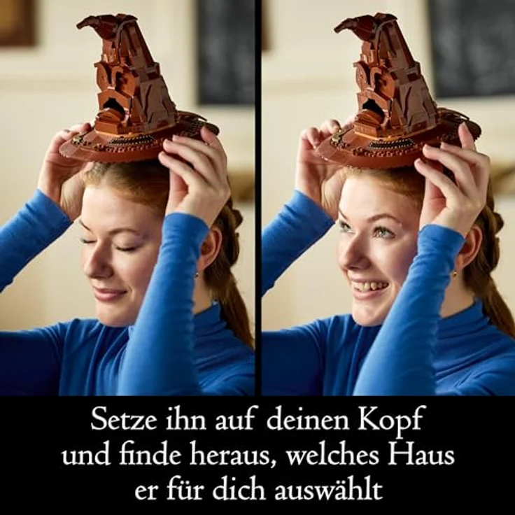 LEGO Der Sprechende Hut, Hogwarts-Modell für Erwachsene mit 31 Klangkombinationen, Sortiert Dich in Dein Hogwarts Haus 76429 – Bild 4