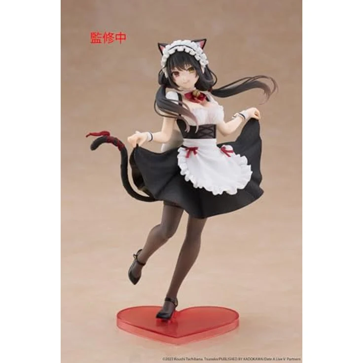Taito Date A Live V Coreful PVC Statue Kurumi Tokisaki Cat Ear Maid Ver. 18 cm, detailreiche Sammelfigur in Geschenkbox – Bild 2