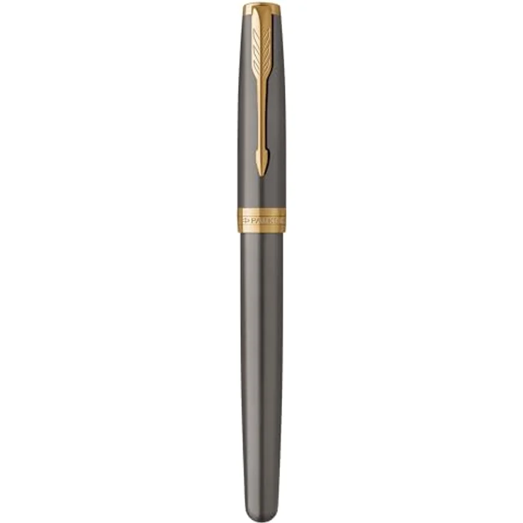 Parker Pen SONNET Füllfederhalter mit grauem Lack und goldener PVD-Beschichtung, luxuriöses Design – Bild 10