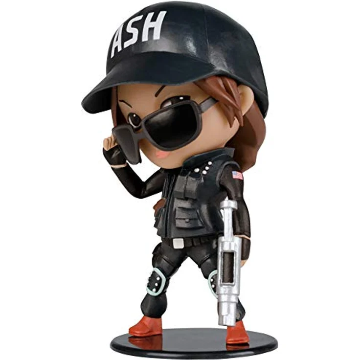 Ubisoft Six Collection - Ash Figur, detailreiche Sammelfigur aus Rainbow Six Siege, 10 cm, mit einzigartigem Code für Waffen-Talisman – Bild 5