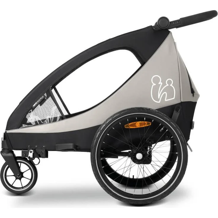 Hauck Dryk Duo Plus, Fahrradanhänger & Buggy mit Hinterradfederung – Bild 1