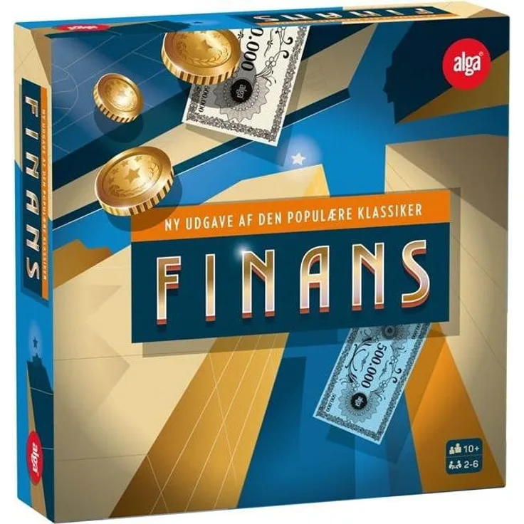 Alga Finans – DK, Brettspiel für strategisches Denken und Investitionen in Unternehmen, Grundstücke, Aktien und Anleihen