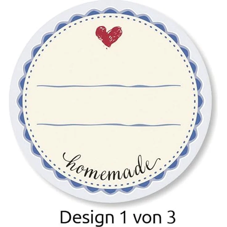 AVERY Zweckform Aufkleber 56819 Homemade, 50 selbstklebende Etiketten, rund und mehrfarbig – Bild 3