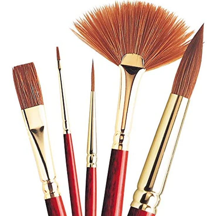 Winsor & Newton 5188002 Sceptre Gold II Künstler Aquarellpinsel mit hoher Farbtragekapazitat & exzellenter Sprungkraft - Reisepinsel – Bild 2