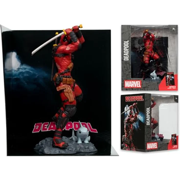 McFarlane Marvel Collection PVC Statue 1/10 Deadpool, 18 cm mit Diorama-Base – Bild 4
