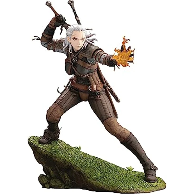 Kotobukiya - "The Witcher" Figur – Geralt Bishoujo, 26 cm, detaillierte Rüstung und dynamische Pose – Bild 1