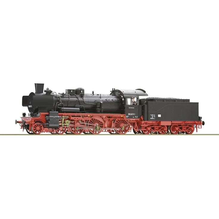 Roco 71397 H0 Dampflok BR 38 2833 der DR, Giesl-Flachejektor, Serienumfang 75 Lokomotiven, Schwarz – Bild 1