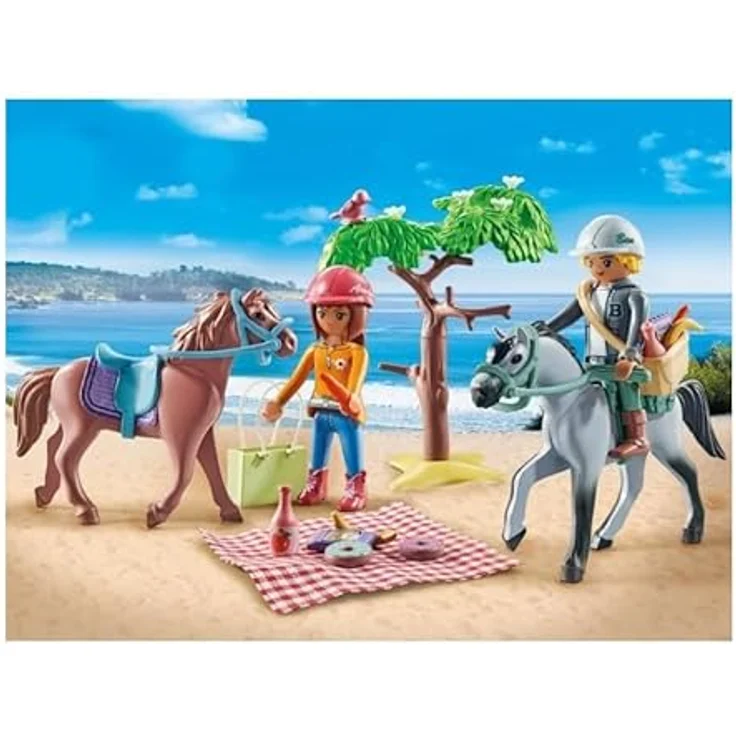 PLAYMOBIL 71470 Reitausflug am Strand mit Amelia und Ben, Playmobil Horses of Waterfall Spielset, mehrfarbig, 80% aus nachhaltigen Materialien – Bild 2