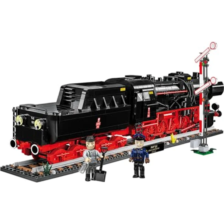 Cobi DR BR 52 Dampflokomotive & Bahnsignal, 2-in-1 Edition, Maßstab 1:35, mit deutschen und polnischen Markierungen – Bild 4