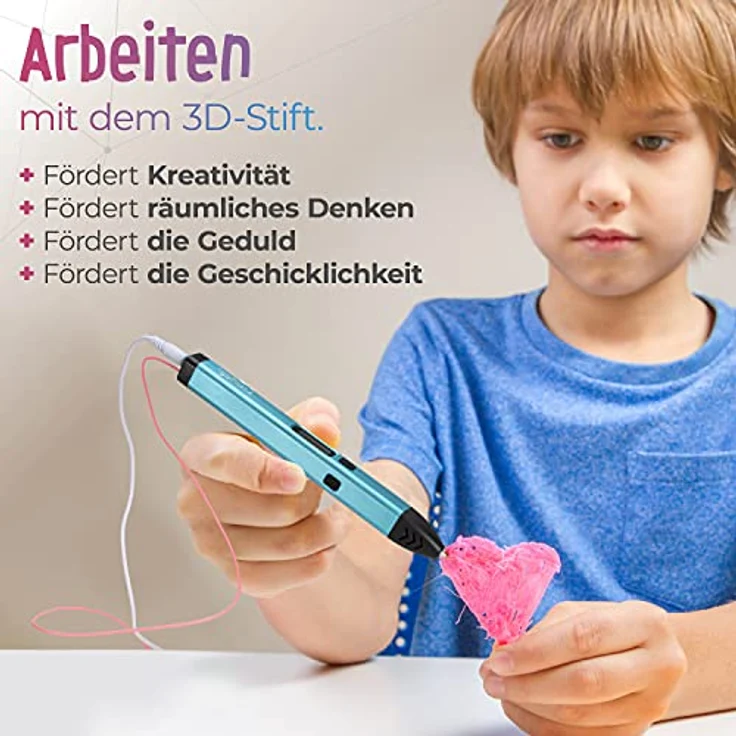 Filapen® Premium 3D Stift mit 10 Filamenten und Etui – Bild 6