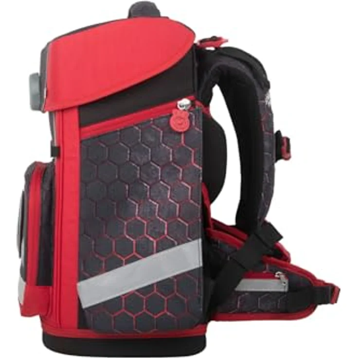 SCHOOL-MOOD® Schulranzen Champion Maxx, 7-teiliges Set mit ergonomischem Soft-Rücken, Polyester – Bild 4