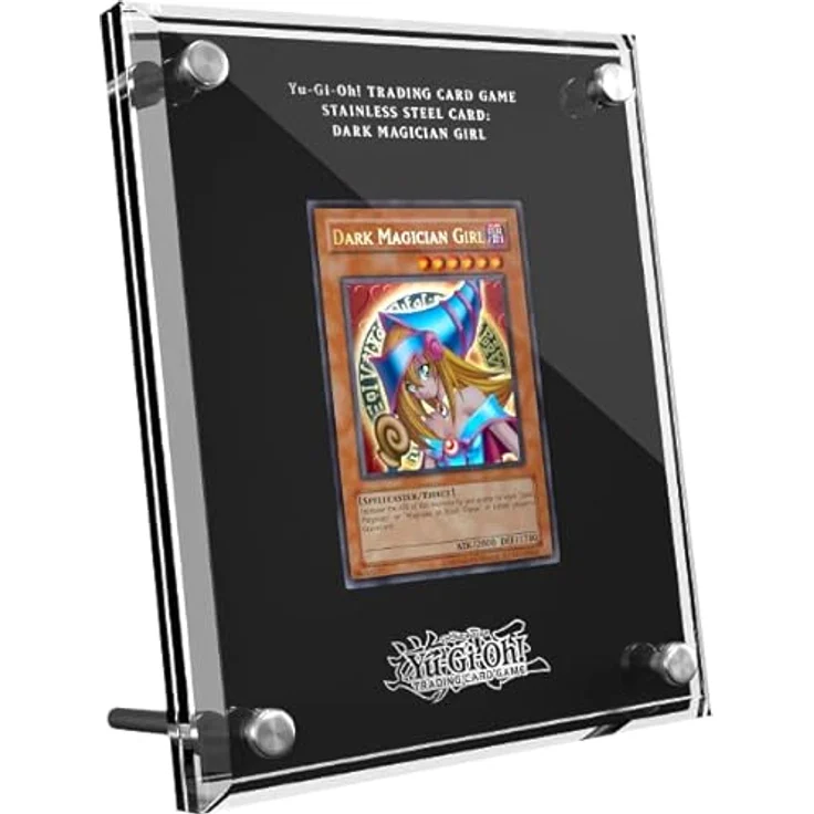 Konami Yu-Gi-Oh! Stainless Steel Card: Dark Magician Girl, kunstvolles Sammlerstück aus Edelstahl, 15 cm x 20 cm – Bild 3