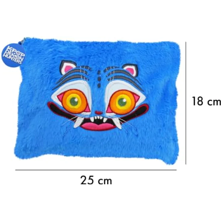K-Pop Demon Hunters Derpy Plüsch Federmäppchen, 18 × 10 cm, für Schule und Freizeit – Bild 8