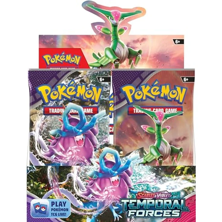 The Pokemon Company Pokemon Temporal Forces Booster Display SV05 EN, Sammelkarten mit zeitlosen Mächten der Vergangenheit und Zukunft – Bild 2