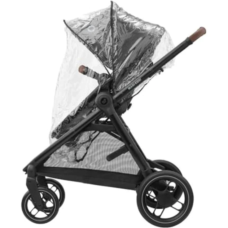 Maxi-Cosi Zelia S Trio 3in1 Kombi-Kinderwagen-Set bis 22 kg, inkl. Babyschale CabrioFix S i-Size, Wickeltasche, Regenschutz, Dark Grey, mit Gratis Mobilitätsgarantie – Bild 9