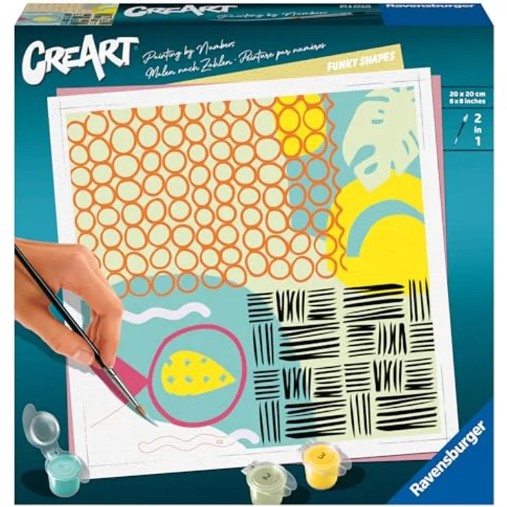 Ravensburger CreArt - Malen nach Zahlen 23639 - Funky Shapes - ab 12 Jahren