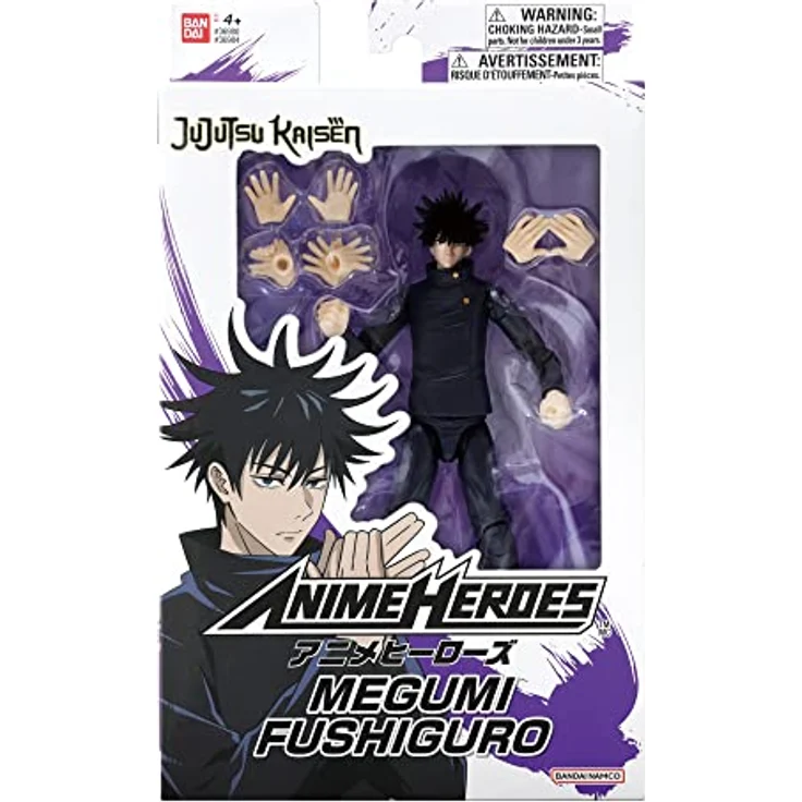 BANDAI Anime Heroes: Jujutsu Kaisen - Megumi Fushiguro Action Figure, 17 cm mit mehreren Händen und Zubehörteilen – Bild 2