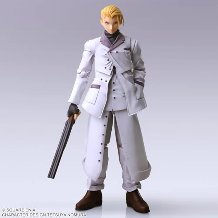 Square Enix CO, LTD. Rufus Shinra Figur, 14,5 cm Bring Arts aus Final Fantasy VII mit Pistole und austauschbaren Händen – Bild 5