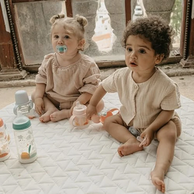 Suavinex Babyflasche Dreams 270ml, Anti-Kolik Sauger SX PRO, blau, geeignet für Neugeborene – Bild 2