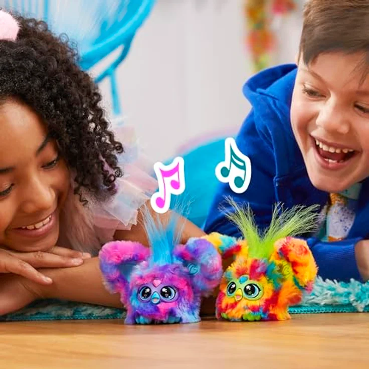 Furby Furblets Luv-Lee Mini elektronisches Plüschspielzeug mit K-Pop-Musik, pink – Bild 5