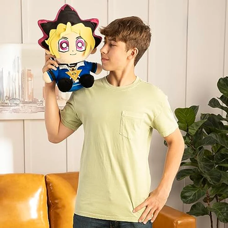 Club Mocchi Mocchi Yu-Gi-Oh! Mocchi-Mocchi Peluche Mega - Yugi MUTO 30 cm, Offizielles Lizenzprodukt, super weicher und kuscheliger Plüsch, ideal für Popkultur-Fans – Bild 3